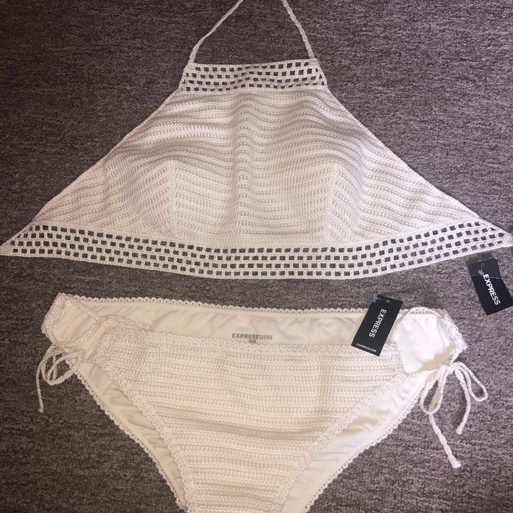 NWT knit swim set